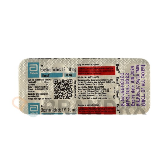 Ebasil 10 mg Abbott Healthcare Pvt. Ltd.